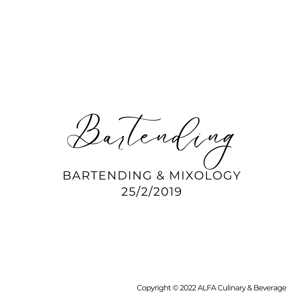 Παγκόσμια Ημέρα Bartending - Σεμινάριο Bartending & Mixology 25/2/2019