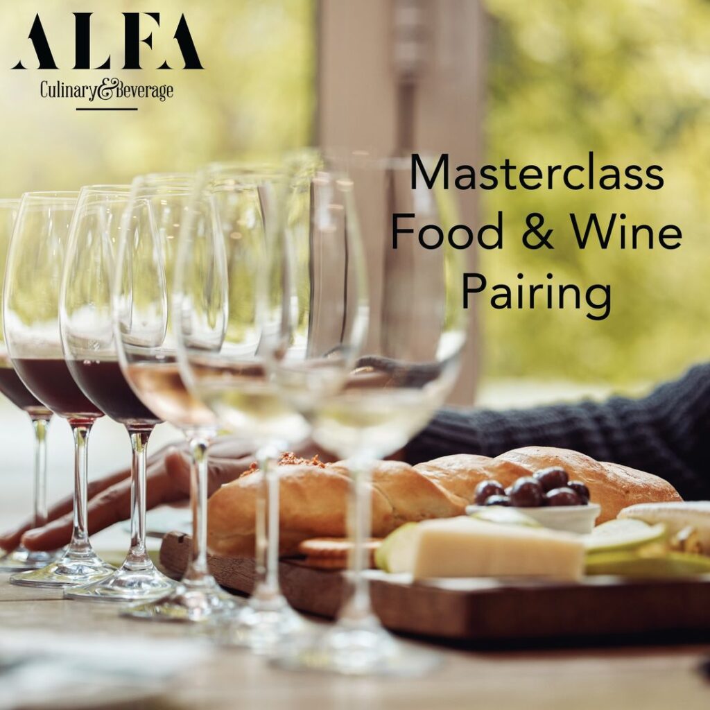 Masterclass Food & Wine Pairing, 7 Oct. 2023